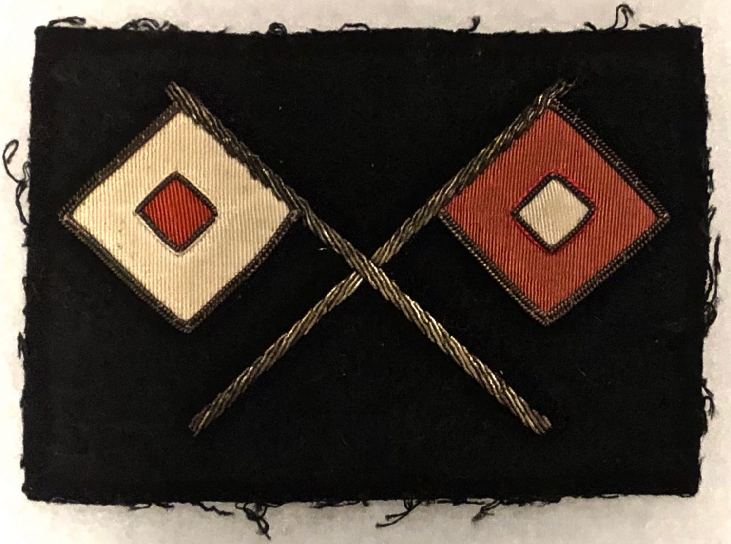 Rare Civil War Period Enlisted Mans Signal Corps Uniform Insignia