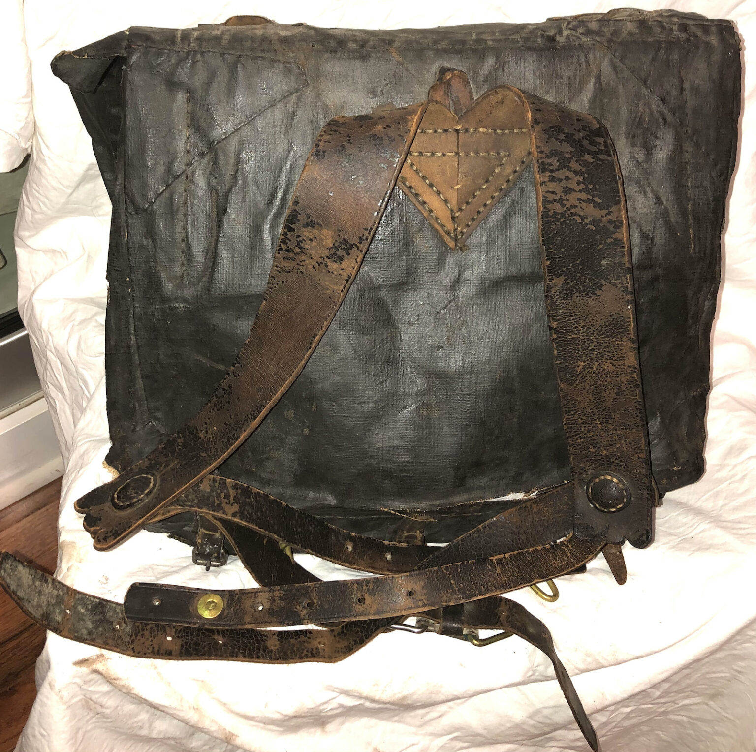 Original Regimentally Painted, Civil War Knapsack Co. F 5th U.S