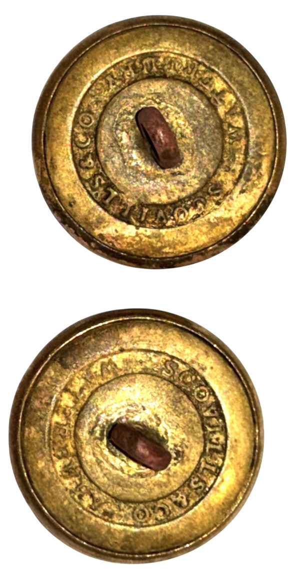 Virginia Va9 Button Civil War Non-Excavated Virginia State Seal Coat Size Buttons with RMDC ...